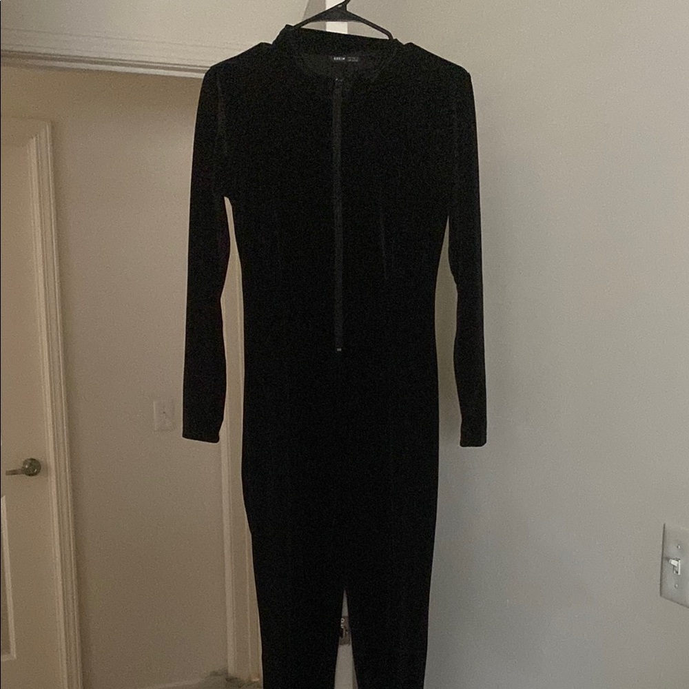Black Long Sleeve Jumpsuit